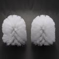 Plastic Toilet Cleaning Brushes Head Holders White (6x White Heads)
