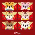 6pcs Red Packet for Chinese Tiger Year Hongbao Spring Festival B