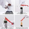 3 Pack Corkscrew Heavy Duty Wine Opener Set with Foil Cutter (red)