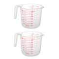 2x 1000ml Measuring Cup Baking Tool Kitchen Tool Plastic with Scale