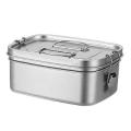 Large Capacity Sandwich School Office Lunch Box Bento Dinnerware 1.5l