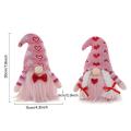 2 Pcs Valentine Gnomes Plush Decorations Home Table Elf Gnomes Decor