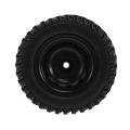 4pcs Rubber Wheel Tire Tyre Set for Mn86 1/12 Rc Car Diy Upgrade