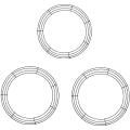 3 Pack Metal Wreath Frame,16 Inch Wreath Rings,diy for Home Holiday