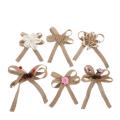 6pcs Christmas Tree Topper Bowknot for Indoor Outdoor Christmas Party
