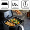 Air Fryer Cooking Divider for 5l Air Fryer Keeps Food Separated 21cm Black