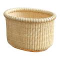 Handmade Rattan Storage Oval Baskets for Bedroom Bathroom Office