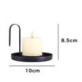 2pcs Metal Candle Holders, for Wedding, Restaurant, Party Decorations