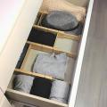 4pcs Bamboo Drawer Dividers Organizer with 6 Extra Mini Dividers