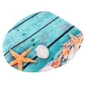 Beach Seashells Starfish Sand Bath Mat Bathroom Carpet 3 Piece