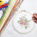 Bamboo Embroidery Hoops 4 Inch, Round Wooden Cross Stitch Hoop Ring