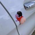 3d Silicone Cute Butt Car Bumper Sticker Cartoon Anti-collision B