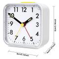 Alarm Clock Analog Silent No Ticking Alarm Clock Portable Alarm Clock