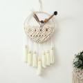 Cotton Macrame Basket Hanging,tapestry Circle Net Bag,wall Plant