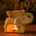 Elephant Shape Oil Burner Ceramic Warmer Wax Diffuser Candle Holder
