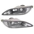 Pair Car Bumper Front Lamps Fog Lights with Clear Lens for Toyota