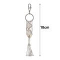1 Pieces Mini Macrame Keychains Bag Charms with Tassels Handcrafted