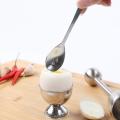 Stainless Steel Egg Cup 12 Includes 6 Egg Holders and 6 Egg Spoons