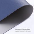 Placemats Leather and Coasters, Double-sided Pu Mats (blue/grey)