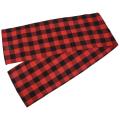 Checkered Tablecloth Cotton Black and Red Plaid Fashion Design