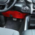 Car Steering Wheel Under Anti-kick Panel Decoration, Red Carbon Fiber