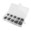 500pcs/set Mixed Size #3~12 High Carbon Steel Fishing Hooks with Hole