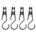 4pcs Outdoor Camping Awning Tent Clasp Towels Cups Hanging Hooks
