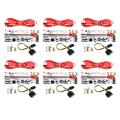 6pcs Ver010-x Pcie Riser Pci-e X1 to X16 Graphics Card Cable,red