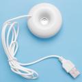 White Donut Humidifier Usb Office Desktop Mini Humidifier Portable