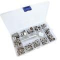 37sets Metal Press Studs Sewing Button Snap Fasteners Kit Fixing Tool