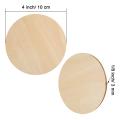 Unfinished Wood Pieces Ornaments for Diy Crafts 30 Packs 4 Inch