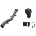 5 Speed Universal Black Leather Stitcher Manual Car Gear Stick Shift