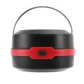 Solar Powered Led Camping Lantern Usb Collapsible Chargeable Red