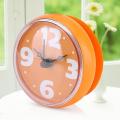 Shower Clock Diameter 7cm Arabic Numerals Dial for Kitchen (orange)