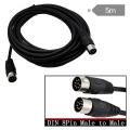 8 Pin Din Male to Male Audio Cable Adapter for Surveillance 5m