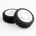 4pcs Rubber Tire Wheel Tyre for Tamiya Xv-01 Xv01 Ta06 Tt-01 Tt-02,2
