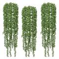 3pcs Artificial String Of Pearls Plant Faux Hanging Succulents Plants