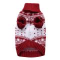 Dog Cat Knitted Sweater, Pet Winter Jumper for Holiday Xmas Size L