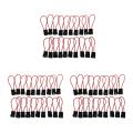 30a Wire In-line Fuse Holder Block Black Red for Car Boat Truck 20pcs