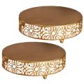 Gold Dessert Tray Cake Stand for Wedding Cupcake Pan Party Supply