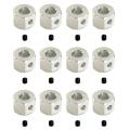 4pcs 5mm to 12mm Combiner Wheel Hub Hex Adapter for Wpl Rc Car,silver