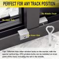 8sets Sliding Window Locks,with Key for Home,office and Public Places
