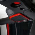 Roof Top Speaker Audio Cover for Jeep Wrangler Jk, Abs Red