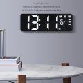 Digital Wall Clock Voice Control Snooze Led Clocks for Home Blue