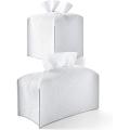 2pcs Pu Tissue Box, Square Tissue Holder for Vanity Countertop,white