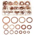 150pcs From M5 to M22 Assorted Copper Washer Gasket Set for Hardware