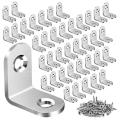 120pcs L Bracket Corner with 240pcs Screws, Corner Bracket