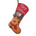 Christmas Stockings Santa Claus Snowman and Elk for Xmas Holiday , C