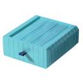 Desktop Storage Box Morandi Color Drawer Cosmetic Box(light Blue)