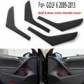 2pc Car Left Interior Door Handle Strips Cover for Golf 6 2009-2013